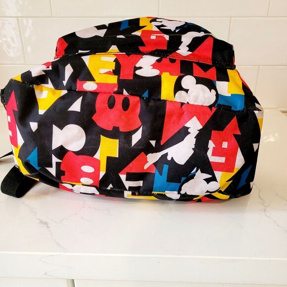 DISNEY PARKS EXCLUSIVE  Mickey Mouse Motif 16" Backpack Full Size READ - Picture 6 of 16
